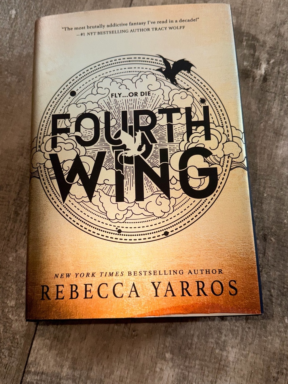 Fourth Wing Hardcover - Gold/Bronze Cover